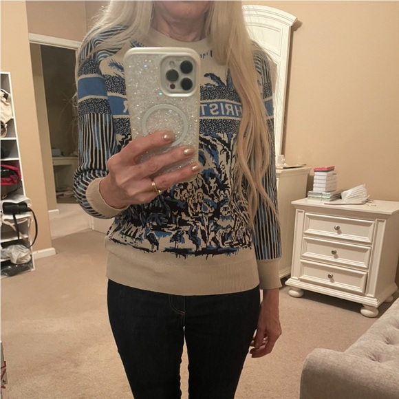 Christian Dior Blue Palms Sweater - Picture 8 of 8